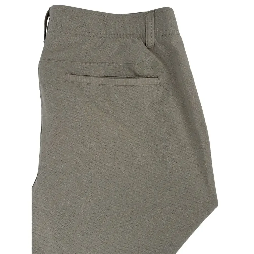 Under Armour Men's Pants 38x29‎ Beige Performance Stretch Waist Golf Casual EUC